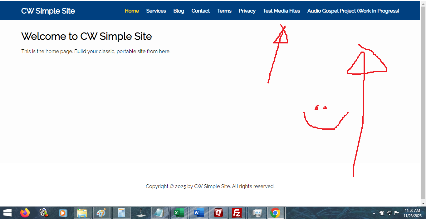 Where it all got built .. CW Simple Site