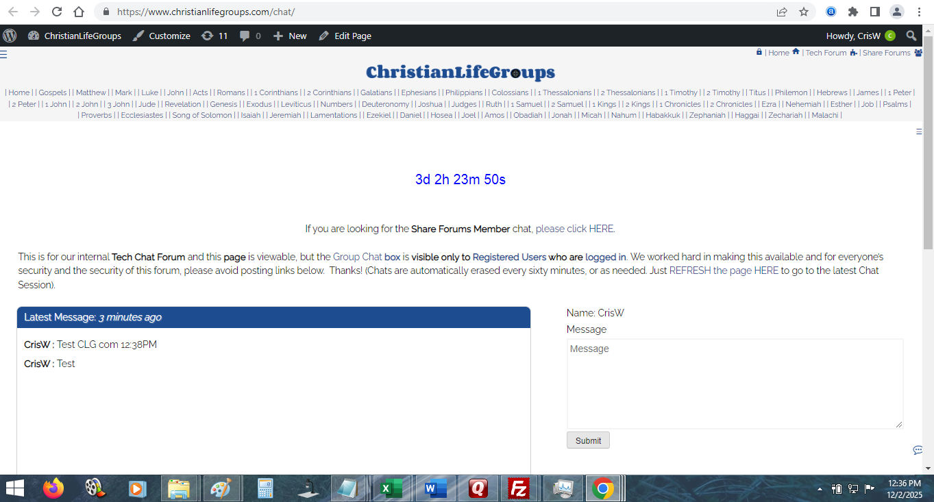 WP Menu and Chat is back